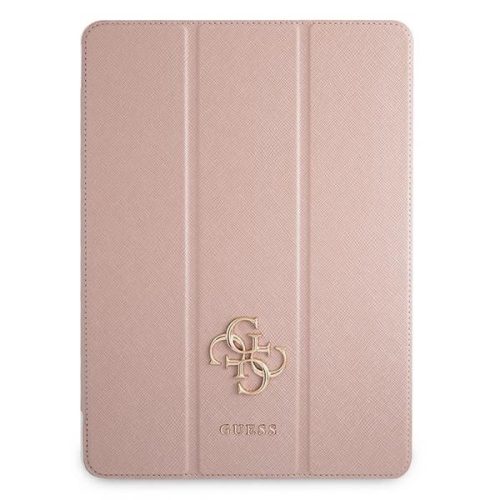 Guess GUIC12PUSASPI iPad 12.9" 2021 Book Cover pink/pink Saffiano Collection