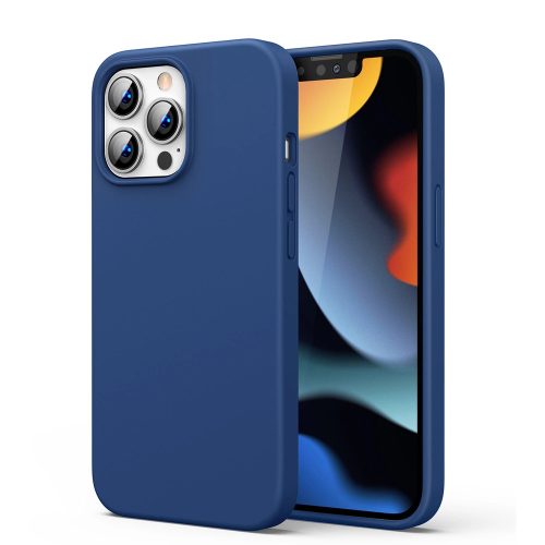 Ugreen Protective Silicone Case rubber flexible silicone case cover for iPhone 13 Pro Max blue