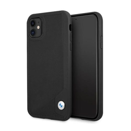 Etui BMW BMHCN61RCDPK iPhone 11 6,1" / Xr  czarny/black hardcase Leather Deboss