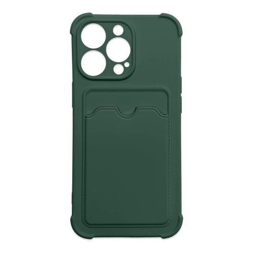 Card Armor Case Pouch Cover For Samsung Galaxy A32 4G Card Wallet Silicone Armor Cover Air Bag Green