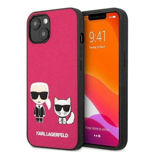 Karl Lagerfeld KLHCP13MPCUSKCP iPhone 13 6.1 "fuchsia / fuchsia hardcase Ikonik Karl & Choupette