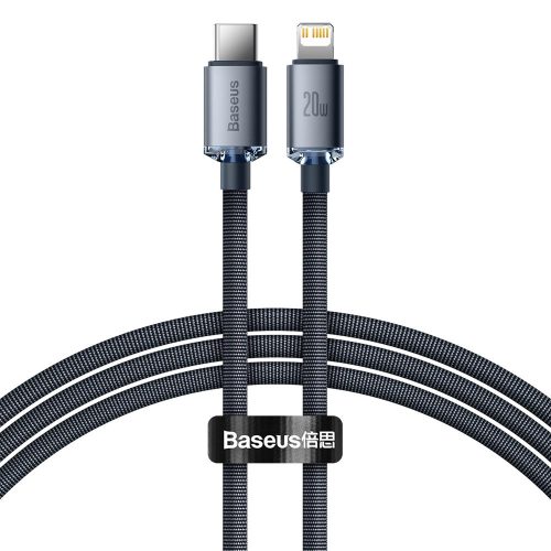 Baseus CAJY000201 Lightning - USB-C PD QC cable 20W 480Mb/s 1.2m - black