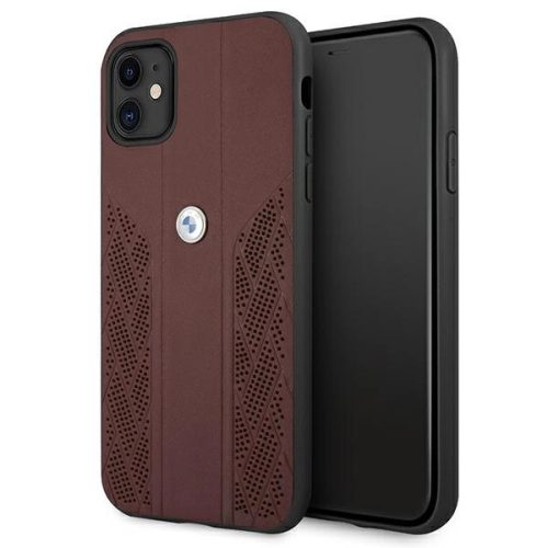 Etui BMW BMHCN61RSPPR iPhone 11 6,1" / Xr czerwony/red hardcase Leather Curve Perforate