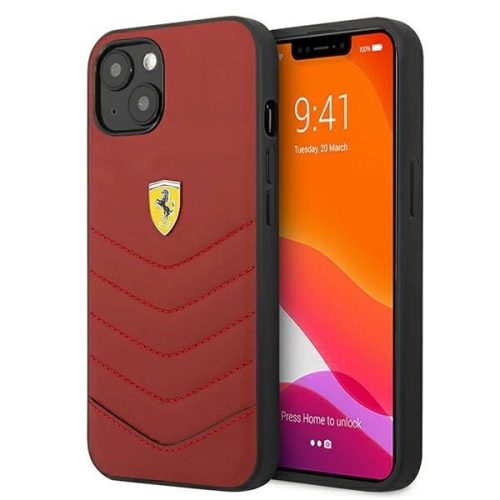 Ferrari FEHCP13MRQUR iPhone 13 6,1" czerwony/red hardcase Off Track Quilted