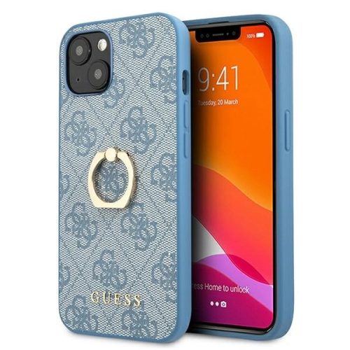 Guess GUHCP13S4GMRBL iPhone 13 mini 5.4" blue/blue hardcase 4G with ring stand