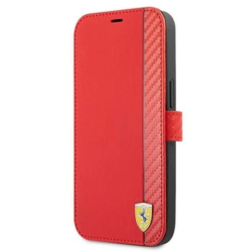 Ferrari FESAXFLBKP13LRE iPhone 13 Pro / 13 6.1" red/red book On Track Carbon Stripe