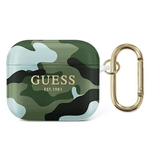 Guess GUA3UCAMA AirPods 3 cover green/khaki Camo Collection