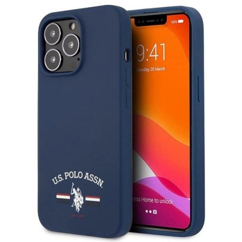 US Polo USHCP13LSFGV iPhone 13 Pro / 13 6,1" granatowy/navy Silicone Collection