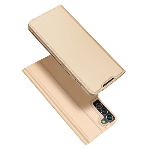 Dux Ducis Skin Pro Holster Cover Flip Cover for Samsung Galaxy S22 + (S22 Plus) gold