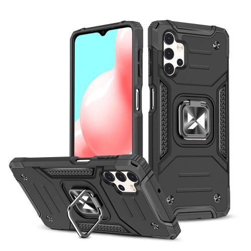 Wozinsky Ring Armor Tough Hybrid Case Cover + Magnetic Mount for Samsung Galaxy A33 5G black