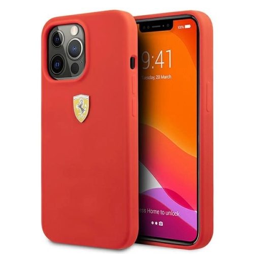 Ferrari FESSIHCP13XRE iPhone 13 Pro Max 6.7" red/red hardcase Silicone