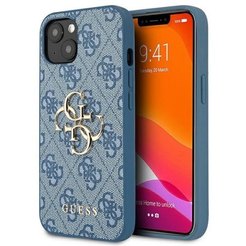 Guess GUHCP13S4GGMBL iPhone 13 mini 5.4" blue/blue hardcase 4G Big Metal Logo