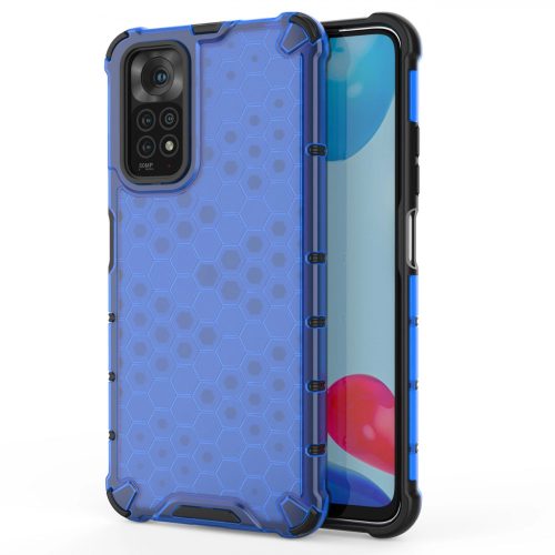 Honeycomb Armored Szilikon Tok Xiaomi Redmi Note 11S / Note 11 Kék