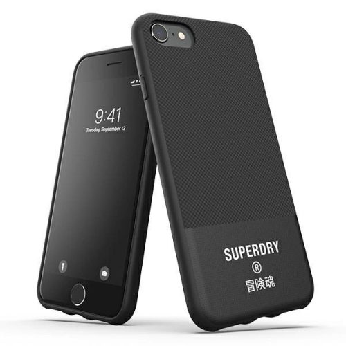 SuperDry Moulded Canvas iPhone 6/6s/7/8/ SE 2020 / SE 2022 Case czarny/black 41539