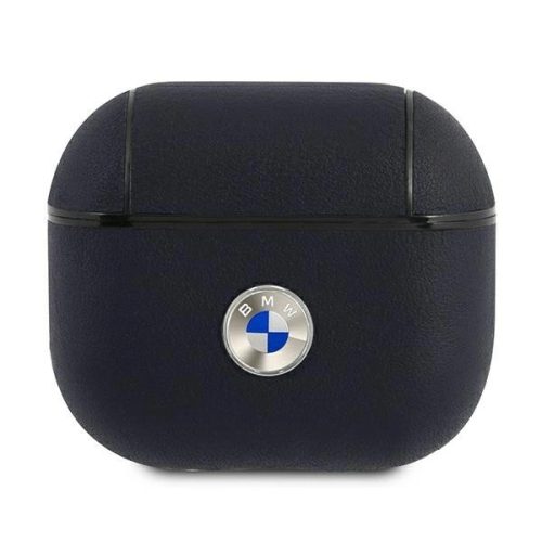 BMW BMA3SSLNA AirPods 3 cover granatowy/navy Geniune Leather Silver Logo