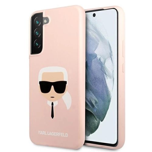 Karl Lagerfeld KLHCS22MSLKHPI S22+ S906 rożowy/pink hardcase Silicone Karl's Head