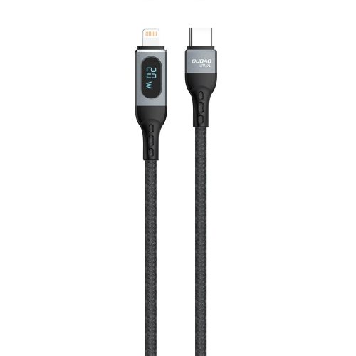 Dudao USB Type C - Lightning cable fast charging PD 20W 1m black (L7MaxL)