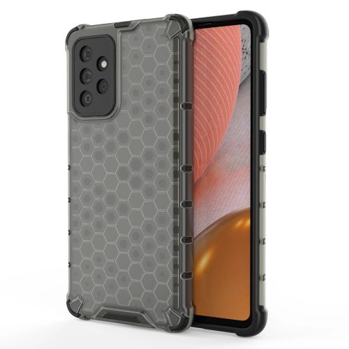 Honeycomb armored case with a gel frame for Samsung Galaxy A53 5G black