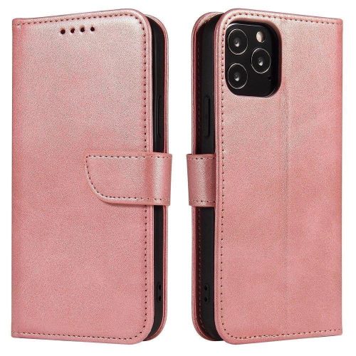 Magnet Case Elegant Case Flip Cover with Stand Function Xiaomi Redmi Note 11 Pro 5G / 11 Pro pink