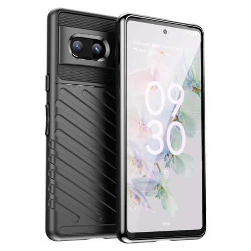 Thunder Szilikon Tok flexible armored cover Google Pixel 7 Fekete