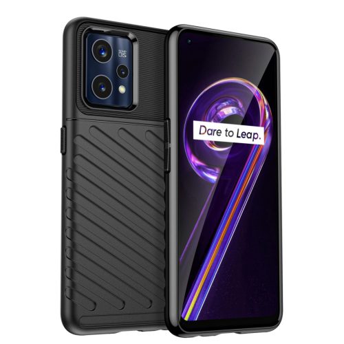 Thunder Szilikon Tok Flexible armored cover Realme 9 Pro + (9 Pro Plus) Fekete