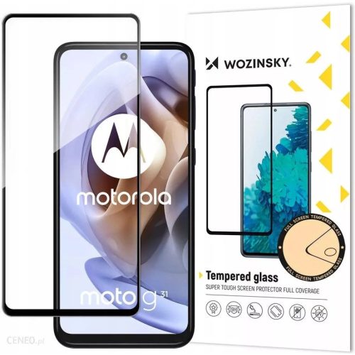 Wozinsky Full Glue Moto G51 Full Screen Tempered Glass with Black Frame