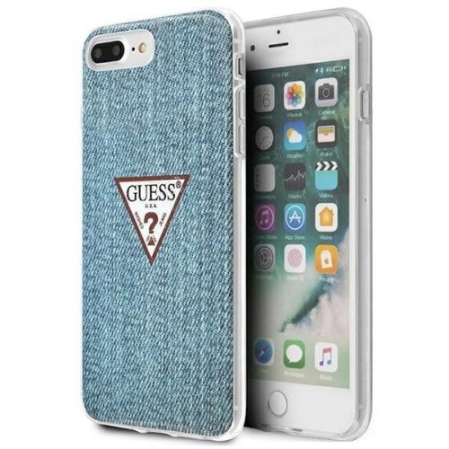 Guess GUHCI8LPCUJULLB iPhone 7/8 Plus blue/light blue hardcase Jeans Collection