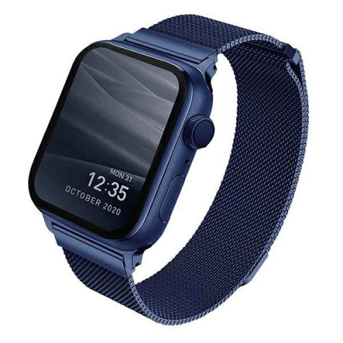 Uniq Case Dante Strap for Apple Watch 1/2/3/4/5/6/7/8/9/SE/SE2 38/40/41mm Stainless Steel blue/marine blue