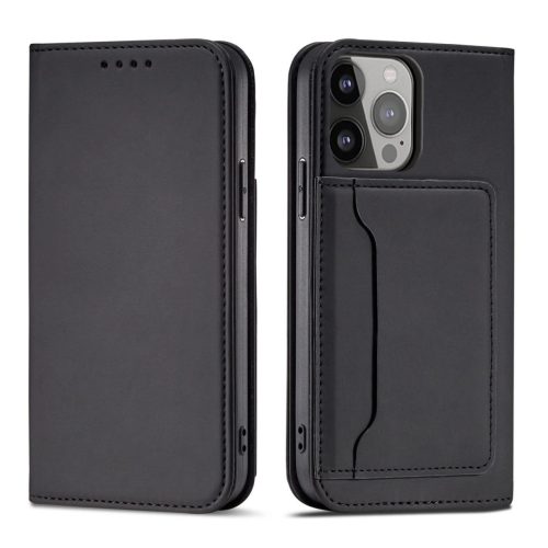 Magnet Card Case for iPhone 13 mini cover card wallet card stand black