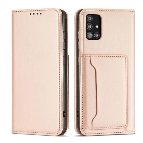 Magnet Card Case Case for Samsung Galaxy A52 5G Pouch Wallet Card Holder Pink