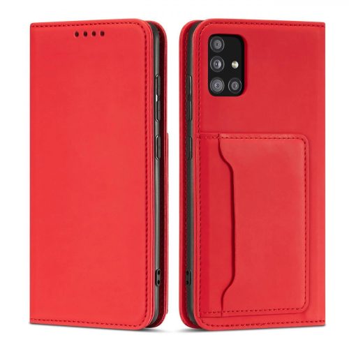 Magnet Card Case Case for Samsung Galaxy A53 5G Pouch Wallet Card Holder Red