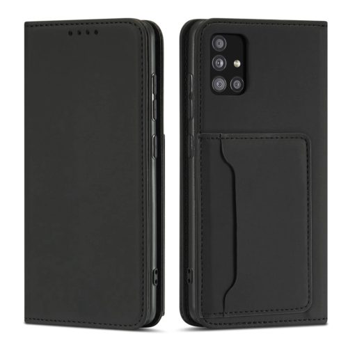 Magnet Card Case Case for Xiaomi Redmi Note 11 Pro Pouch Wallet Card Holder Black