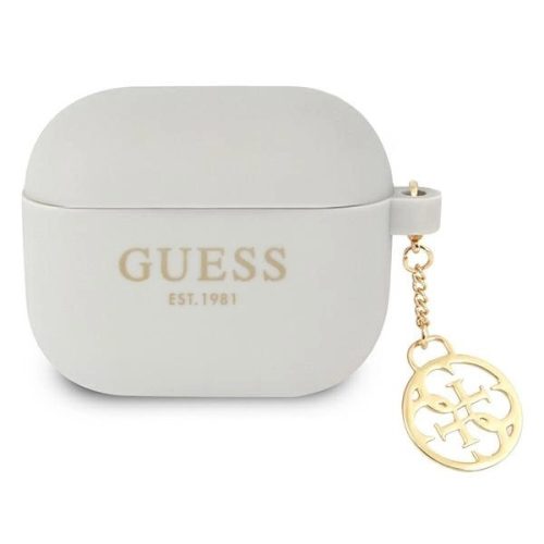 Guess GUA3LSC4EG AirPods 3 cover grey/grey Silicone Charm 4G Collection