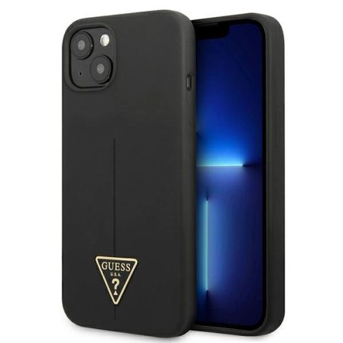 Guess GUHCP13SSLTGK iPhone 13 mini 5.4" black/black hardcase Silicone Triangle