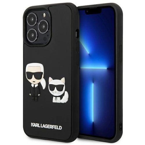 Karl Lagerfeld KLHCP13L3DRKCK iPhone 13 Pro / 13 6.1" black/black hardcase Karl&Choupette Ikonik 3D