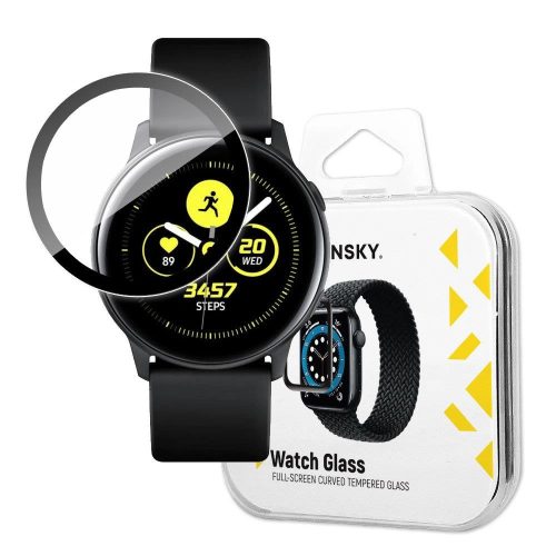 Wozinsky Watch Glass Hybrid Glass for Samsung Galaxy Watch Active black