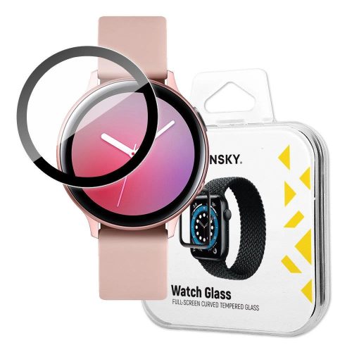 Wozinsky Watch Glass Hybrid Glass for Samsung Galaxy Watch Active 2 40 mm Black