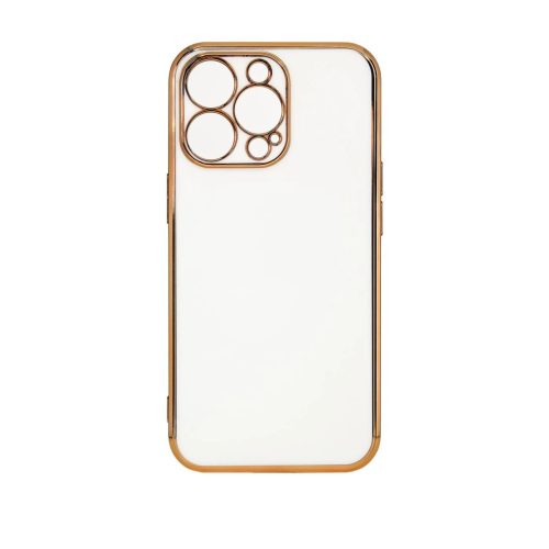 Lighting Color Case for Xiaomi Redmi Note 11 Pro gel cover with gold frame white