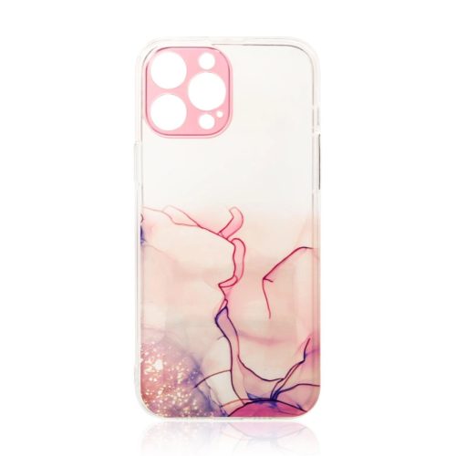 Marble Case for iPhone 12 Gel Cover Marble Pink