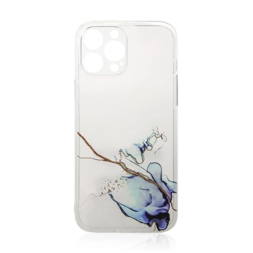 Marble Case for iPhone 12 Pro Max Gel Cover Marble Blue