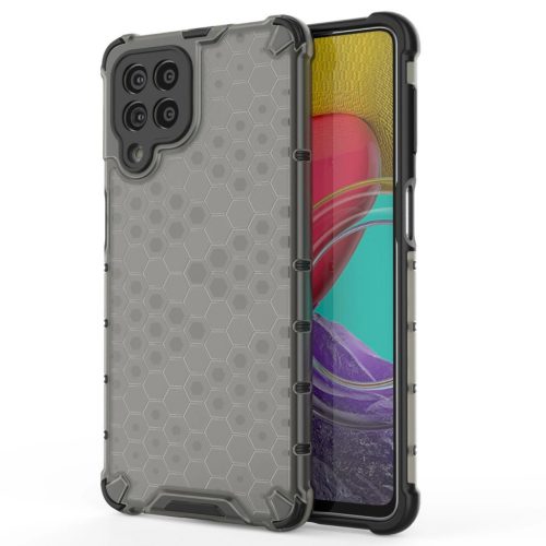 Honeycomb Armored Szilikon Tok Samsung Galaxy M53 5G Fekete