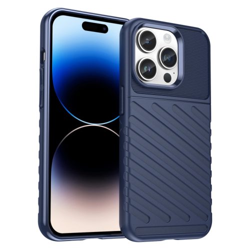 Thunder Szilikon Tok iPhone 14 Pro Sötétkék armored Szilikon Tok