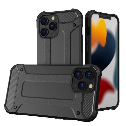 Hybrid Armor Ütésálló Tok iPhone 14 Pro armored hybrid Ütésálló Tok Fekete