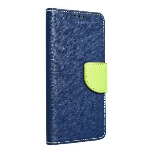 FANCY Book case for MOTOROLA MOTO G84 navy / lime