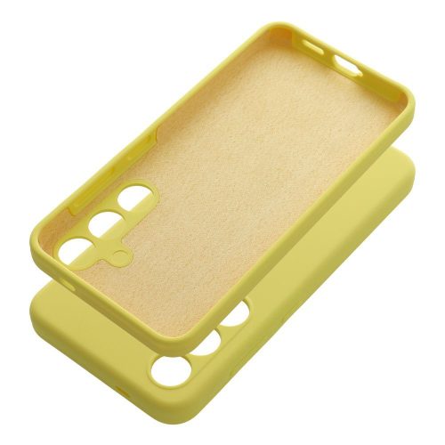 Case SILICONE 2mm for MOTOROLA G35 5G lemon