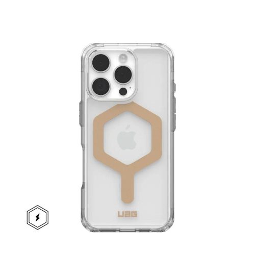 Case (UAG) Urban Armor Gear Plyo compatible with MagSafe for IPHONE 16 Pro ice / gold