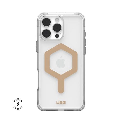 Case (UAG) Urban Armor Gear Plyo compatible with MagSafe for IPHONE 16 Pro Max ice / gold