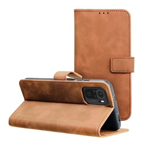 TENDER Book Case for XIAOMI Redmi Note 10 / 10S brown