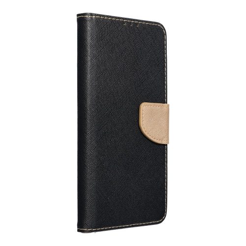 FANCY Book case for IPHONE 14 Pro black / gold