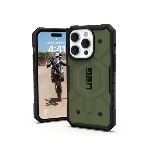 ( UAG ) Urban Armor Gear Pathfinder for IPHONE 14 PRO MAX compatible with MagSafe green